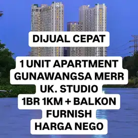 Apartment studio ready dijual cepat