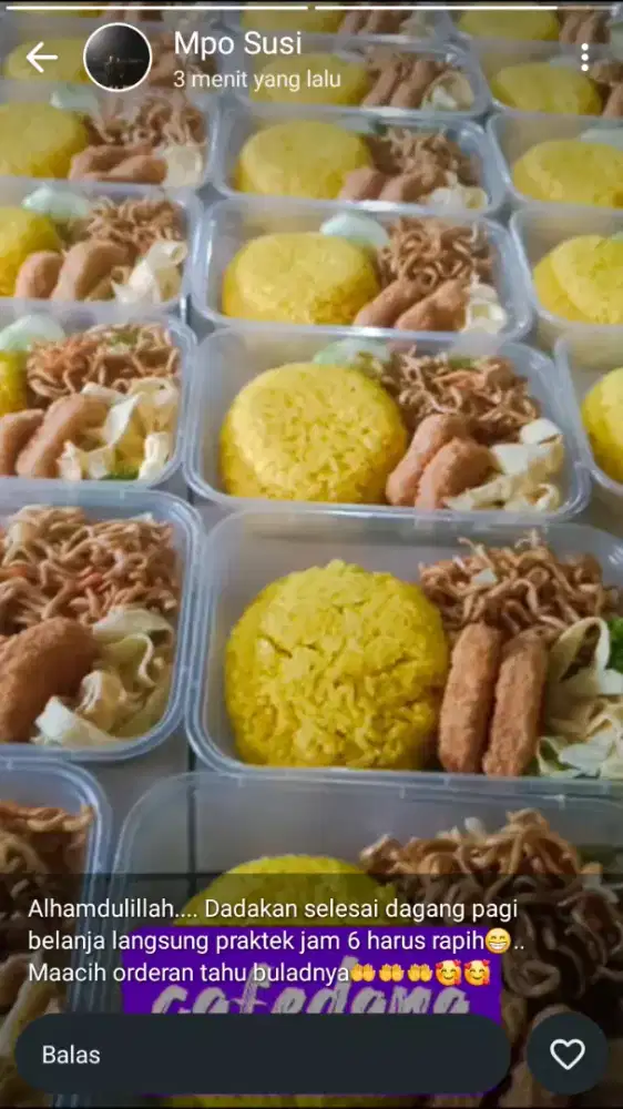 Terima catring.. Nasi box...  Dan snak box