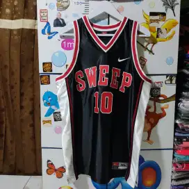 Kaos Jersey tanktop baskerball NIKE TEAM colour black Size XL