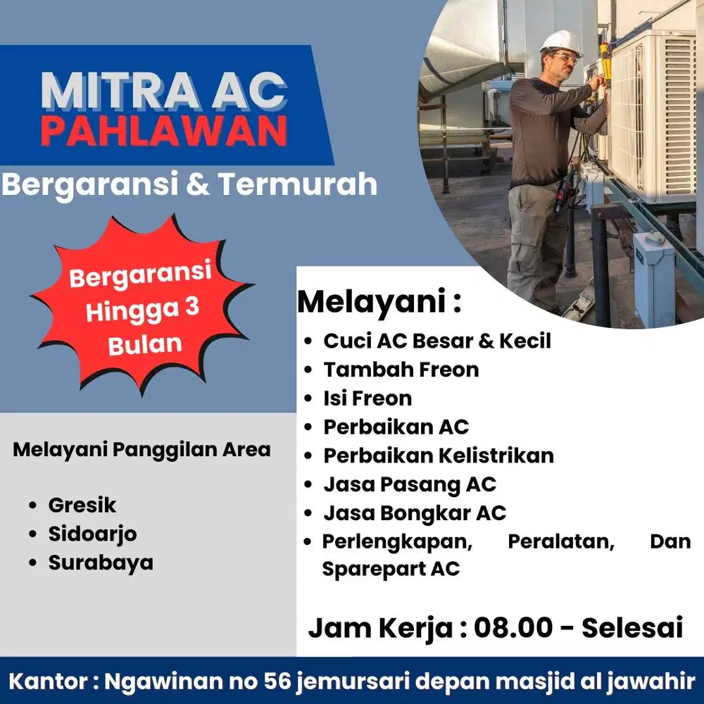 Jasa Service AC Surabaya Terdekat