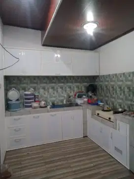 Kitchen Set Alumunium dapur rak minimalis pintu acp bersih anti rayap
