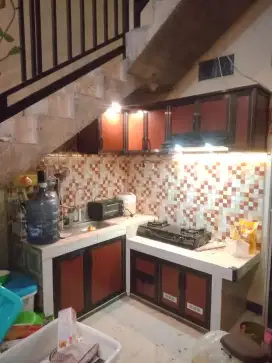 Kitchen Set Alumunium dapur rak minimalis pintu acp bersih anti rayap