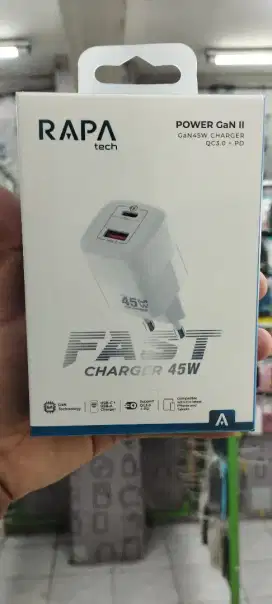 Adapter Rapa Tech Power Gan II Fast Charge 45W