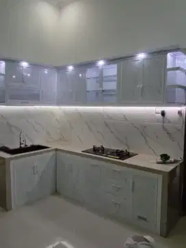 Kitchen set bahan aluminium acp anti ryp anti kropos anti air kuat api