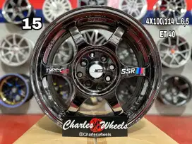 VELG SSR TYPE C RING 15 BLACKCHROOM