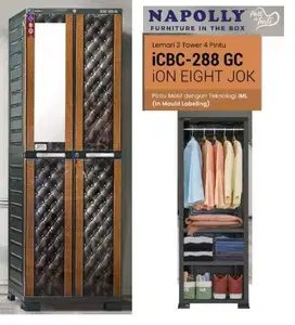 Lemari 2 tower 4 pintu FREE ONGKIR