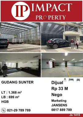 DIJUAL GUDANG SUNTER
