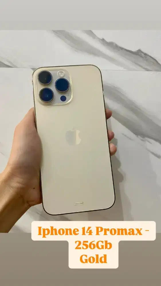 Iphone 14 promax 256gb gold ibox
