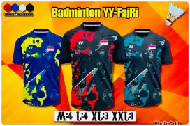 KAOS ATASAN BADMINTON 1 SET ISI 12 PCS
