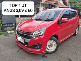 TDP 1 Juta Daihatsu New Ayla 1.2 R Deluxe MT 2017 Merah