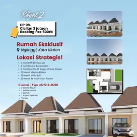RUMAH STRATEGIS & MINIMALIS KLATEN KOTA BP ROYAL RESIDENCE 2 NGLINGGI