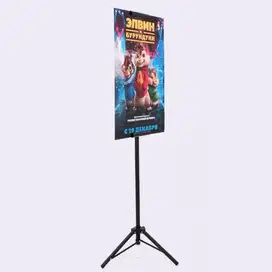 Tripod Poster Banner Iklan Stand 2 Section