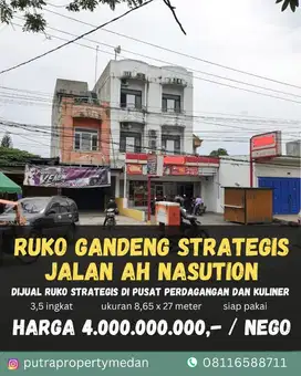 DIJUAL RUKO DALAM MASA PENYEWAAN ALFAMART DAERAH JALAN AH NASUTION