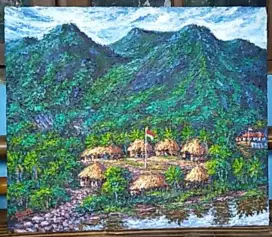 Lukisan rumah honai