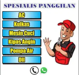 Service AC service kulkas service mesin cuci dll.