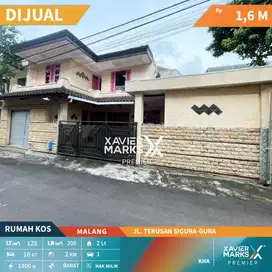 Dijual Rumah Kos di Terusan Sigura Gura Lowokwaru Malang Dekat Kampus