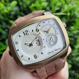 Jam tangan Christ Verra quartz dual time ref 52299G-22