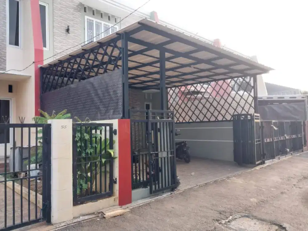 Kanopi alderon singel 1.2mm terpasang