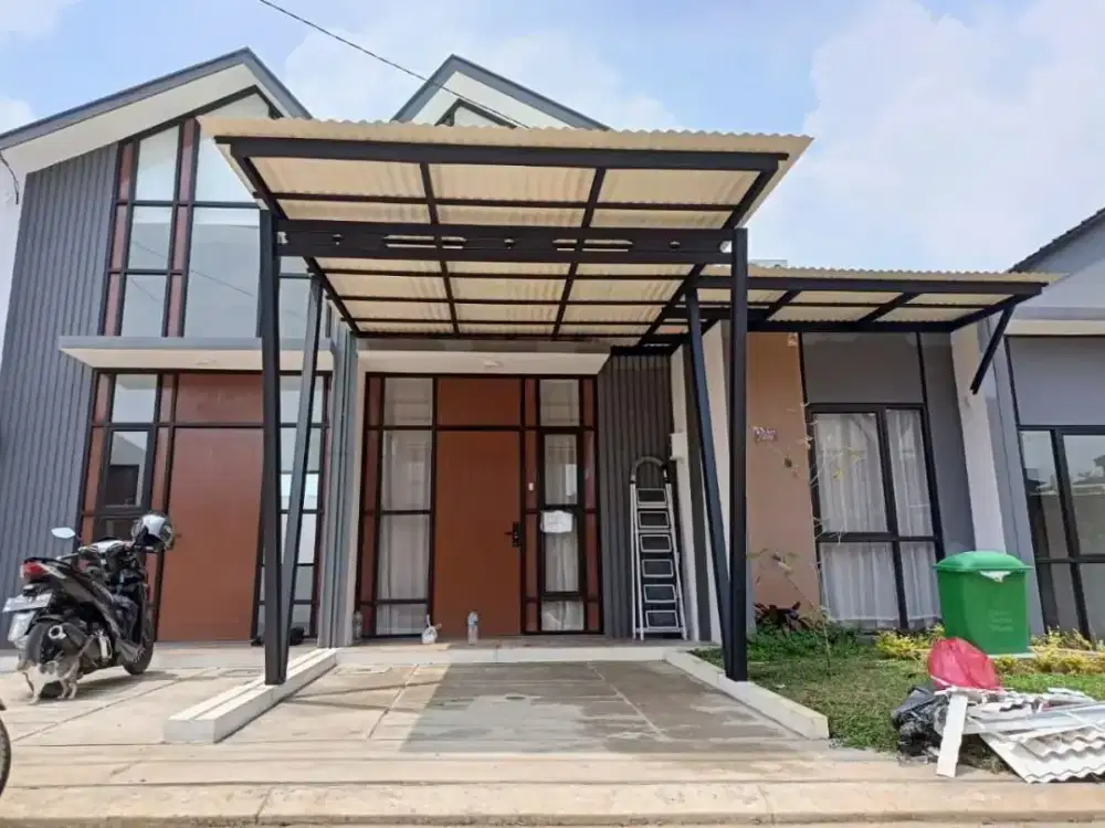 Kanopi alderon singel 1.2mm terpasang