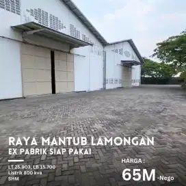 Dijual Ex. Pabrik Raya Mantub Lamongan