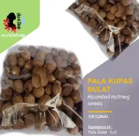 Biji Pala Kupas Bulat