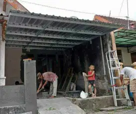 Kanopi Baja Ringan Galvalum ARIFTRUSS 4 jam Beres Garansi Bisa Nego