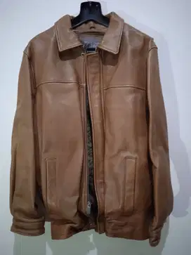 Jaket import USA (Amerika) untuk pria bahan kulit ASLI 100%