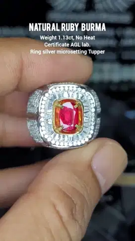 Cincin Permata Ruby Burma