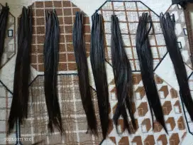 Rambut asli hitam extension