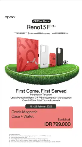 Buy Reno 13F get special gift