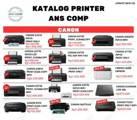 PRINTER CANON BARU