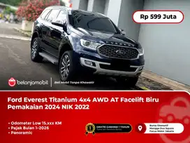 [ LOW KM ] Ford Everest Titanium 4x4 AWD AT Biru PAKAI 2024 NIK 2022