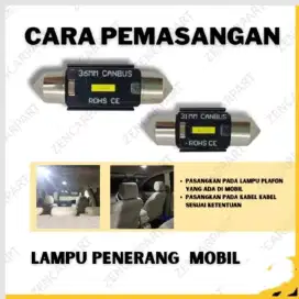 Lampu LED Mobil Untuk plafon, Chips super Terang 31mm dan 36mm