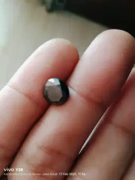 Lostun black moissanite Batu buatan lab, bukan Batu asli