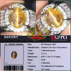 CATS EYE CHRYSOBEEYL NH SRILANKA TOP LINE