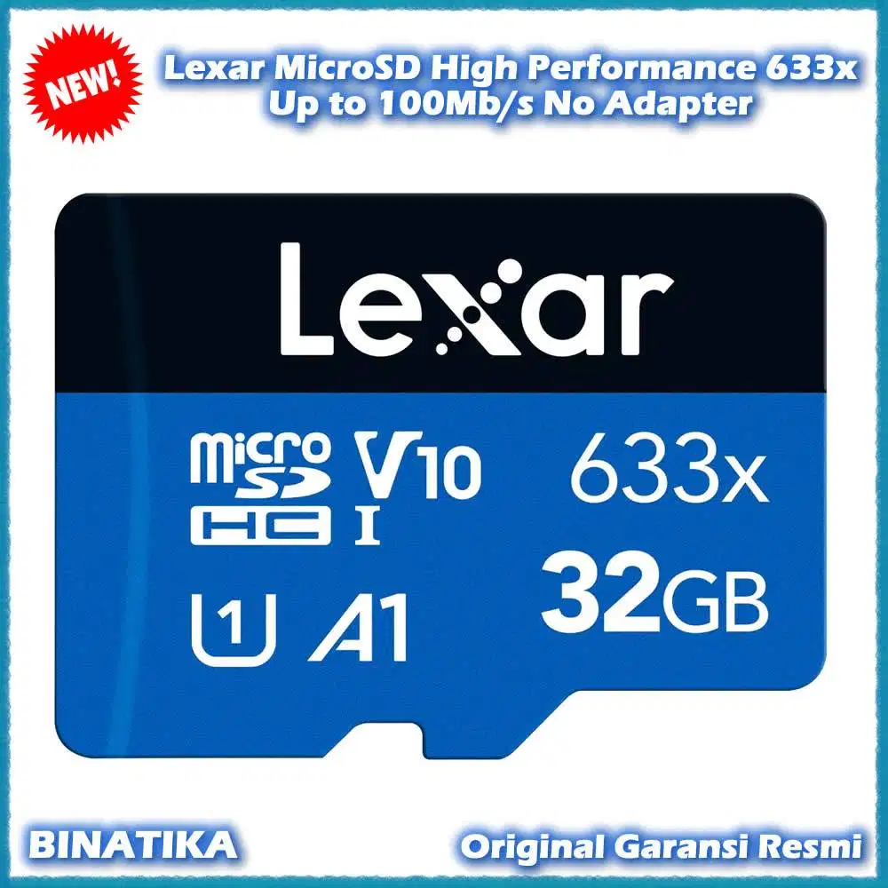 Original Kartu Memori 32GB / 64GB Lexar MicroSD High Performance 633x
