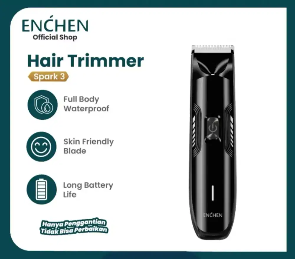 Enchen Spark 3 Body Trimmer Professional Hair Clipper Waterproof