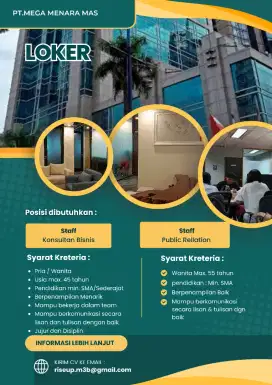 Walk in Interview PT. Mega Menara Mas