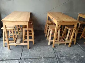 Jual meja dan bangku untuk kafe