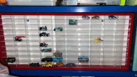 Rak akrilik untuk hotwheels / koleksi die cast mobil 100 slots