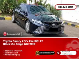 [ SUNROOF ] Toyota Camry 2.5 V Facelift AT Black On Beige 2019/2020