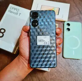 Oppo Reno 8T (8/256) Fullset Cas Non Ori Mulus Terawat Finger Layar