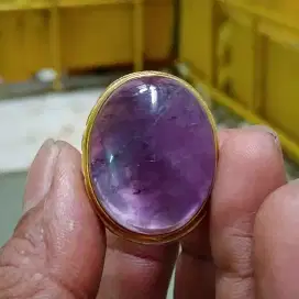 Cincin batu kecubung ametyst