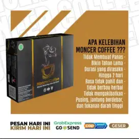Moncer Coffe Original Herbal 1 Box Isi 8 Sachet