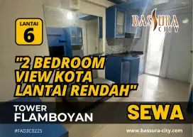 SEWA 2 Bedroom Lantai Rendah Tahunan Apartemen Bassura City