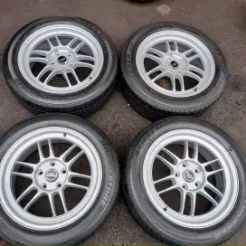 Enkei rpf1 ring 17 pcd 5x114,3 ban Bridgestone 215/55 R17 4pcs