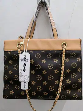 tas wanita cewe scada coklat