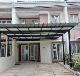 Dikontrakan rumah dua lantai konsep cluster
