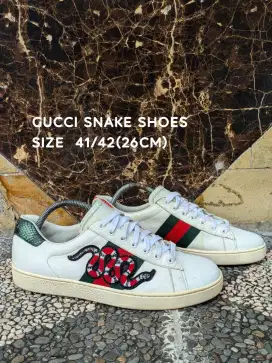 GUCCI SNAKE SNEAKERS WHITE
