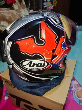 Dijual santuyy helm nakano silver tsr bekas rasa baru